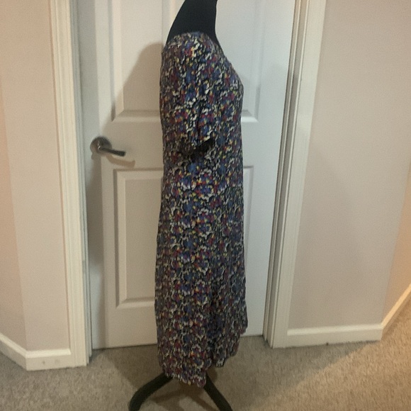 Boden blue red white floral summer boho dress sz 10 - Picture 2 of 4